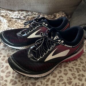 Brooks Black and Pink Athletic Shoes